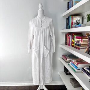 Myrah Penaloza White Boho midi dress one size